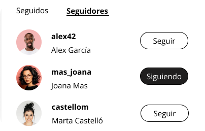 Conoce otros usuarios
